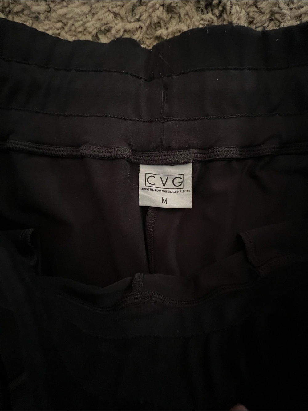 CVG Constantly Varied Gear Black Jogger Pants Women’s Medium Athletic Workout - Picture 5 of 6